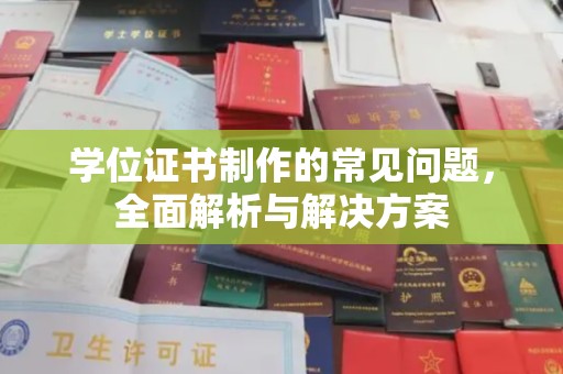 石排学位证书制作的常见问题，全面解析与解决方案